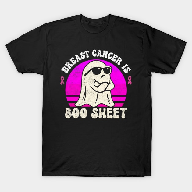 Breast Cancer Is Boo Sheet Halloween Breast Cancer awareness T-Shirt by abbeheimkatt